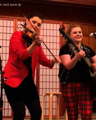Cassie and Maggie Latin concert