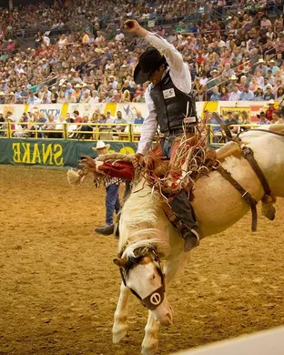 Snake River Stampede Rodeo event