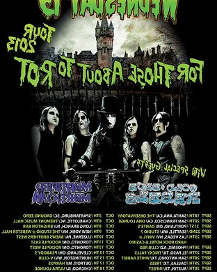 Wednesday 13 Hard concert